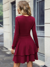 Mini Dresses Black Long Sleeves Short Dress